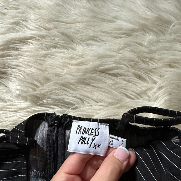 PRINCESS POLLY Pinstripe Mini Dress - Picture 4 of 4
